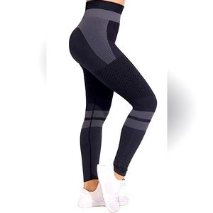 Women Yoga Leggings/Pants Tummy Control Seamless High Waisted Butt Lifting XL